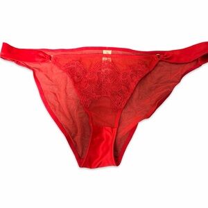 Elegant Red Lace Women's Panty